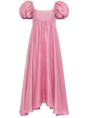 azeeza new with tags Rory pink puff sleeve gown XL